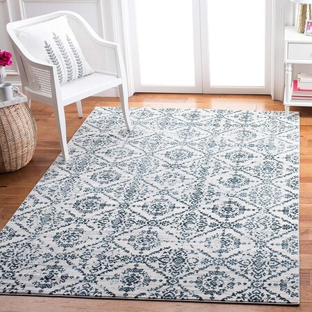 Safavieh 3 x 5 ft. Martha Stewart Isabella Vintage Rug, Navy & Ivory MSR0953N-3